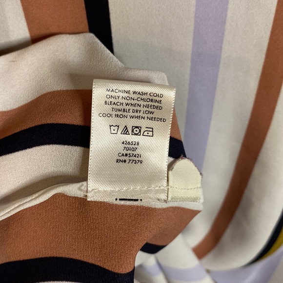 Ann Taylor Striped Blouse - Picture 6 of 9